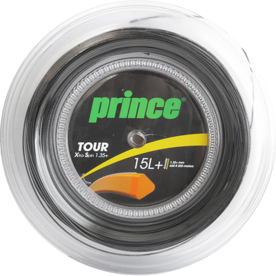 Prince Tour Xtra Spin 15 (1.35+) Tennis String - 200m Reels (Black or Orange) - main image
